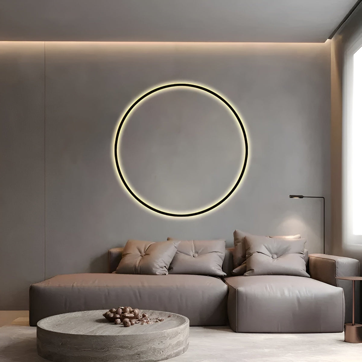 Applique murale LED ronde minimaliste 