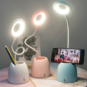 Lampe de table pour enfants avec support pour téléphone