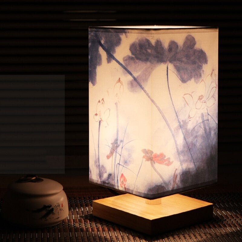 Lampe de table LED japonaise-scandinave