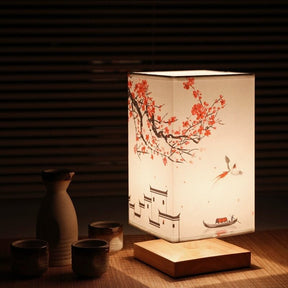 Lampe de table LED japonaise-scandinave