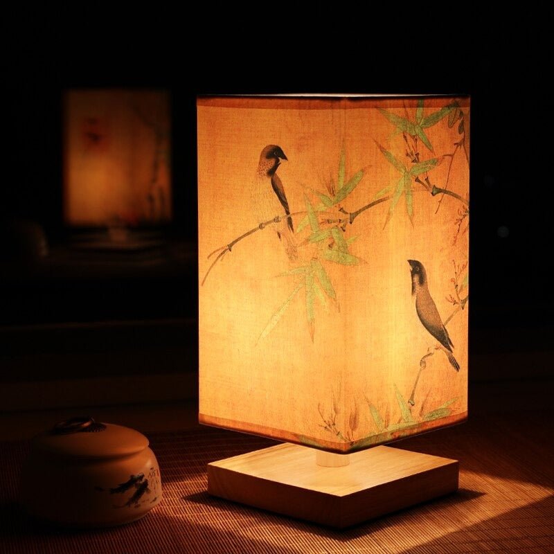 Lampe de table LED japonaise-scandinave