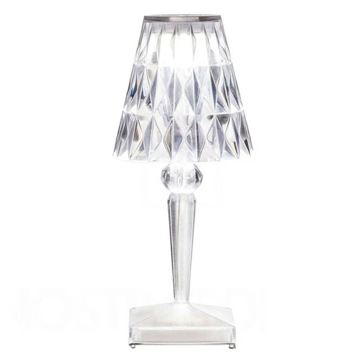 Lampe de table LED aspect cristal