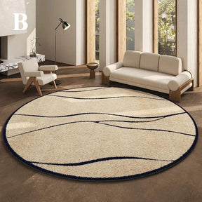 Luxe rond vloerkleed in Franse stijl 