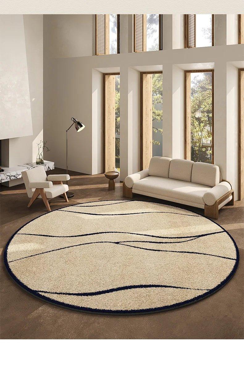 Luxe rond vloerkleed in Franse stijl 