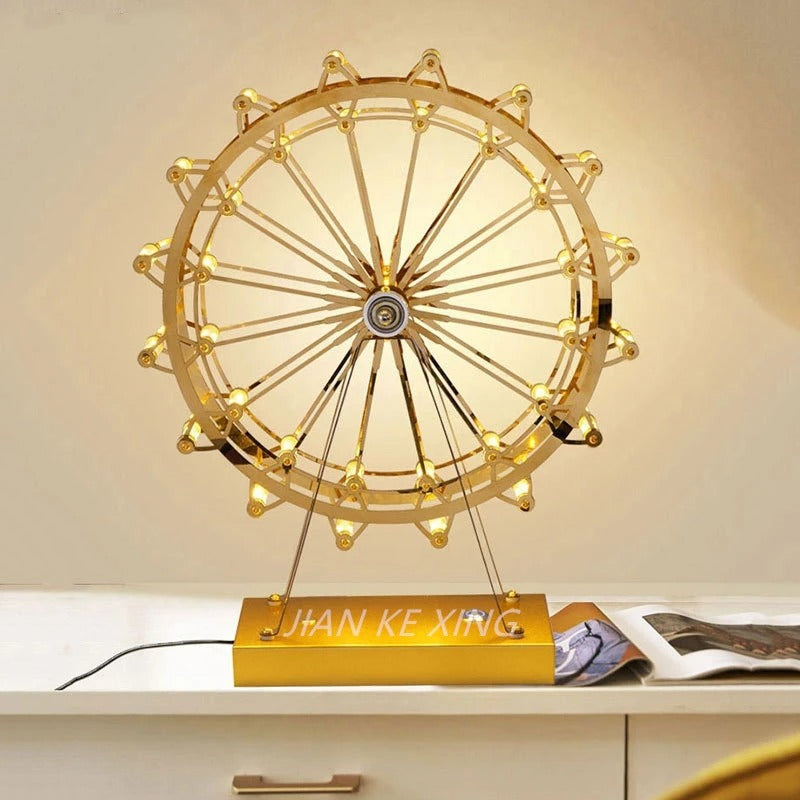 Moderne LED-Tischlampe im Ferris-Wheel-Design