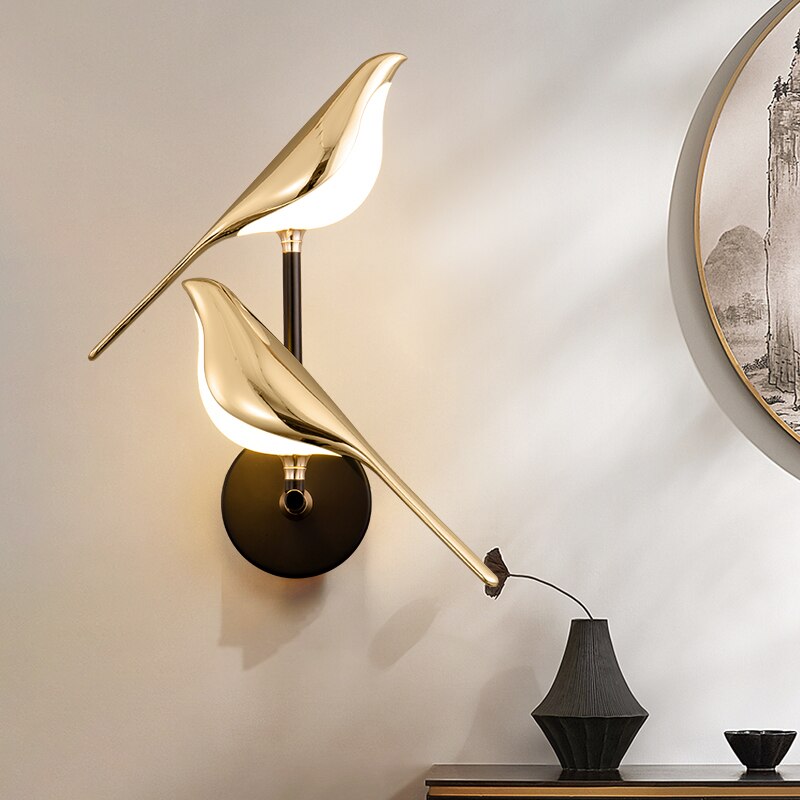 LumiBird – Applique murale oiseau LED scandinave