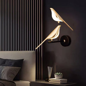 LumiBird – Applique murale oiseau LED scandinave