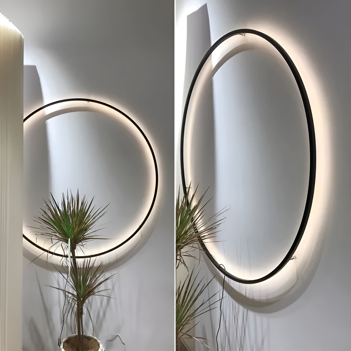 Applique murale LED ronde minimaliste 