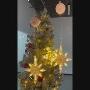 Weihnachts Polaris Saugnapf Lichterkette für Weihnachten & Fensterdeko