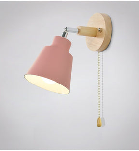 Collin roterende wandlamp met trekschakelaar