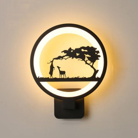 LED Wandleuchte Wald Design warmes Licht moderne Wandbeleuchtung
