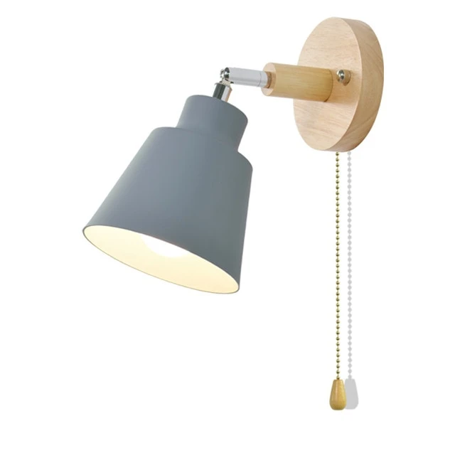 Collin roterende wandlamp met trekschakelaar