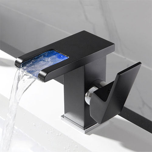 Modernes Badezimmer-Highlight – LED-Wasserhahn mit farbiger Beleuchtung-Aster Selection