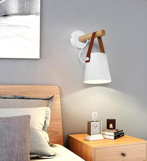 NordLicht houten wandlamp 