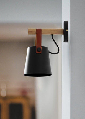 NordLicht houten wandlamp 