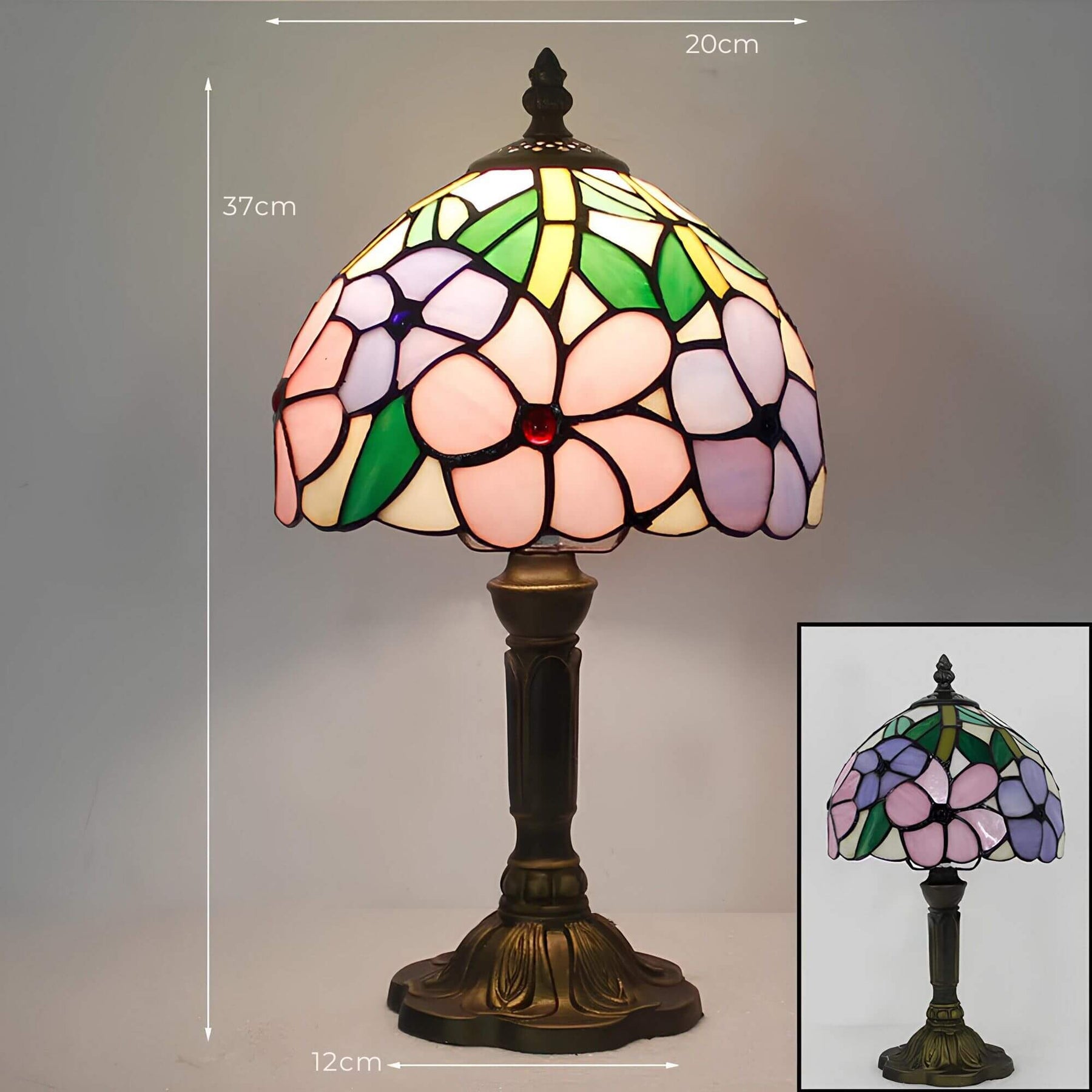 Luminous – Buntglas Tischlampe