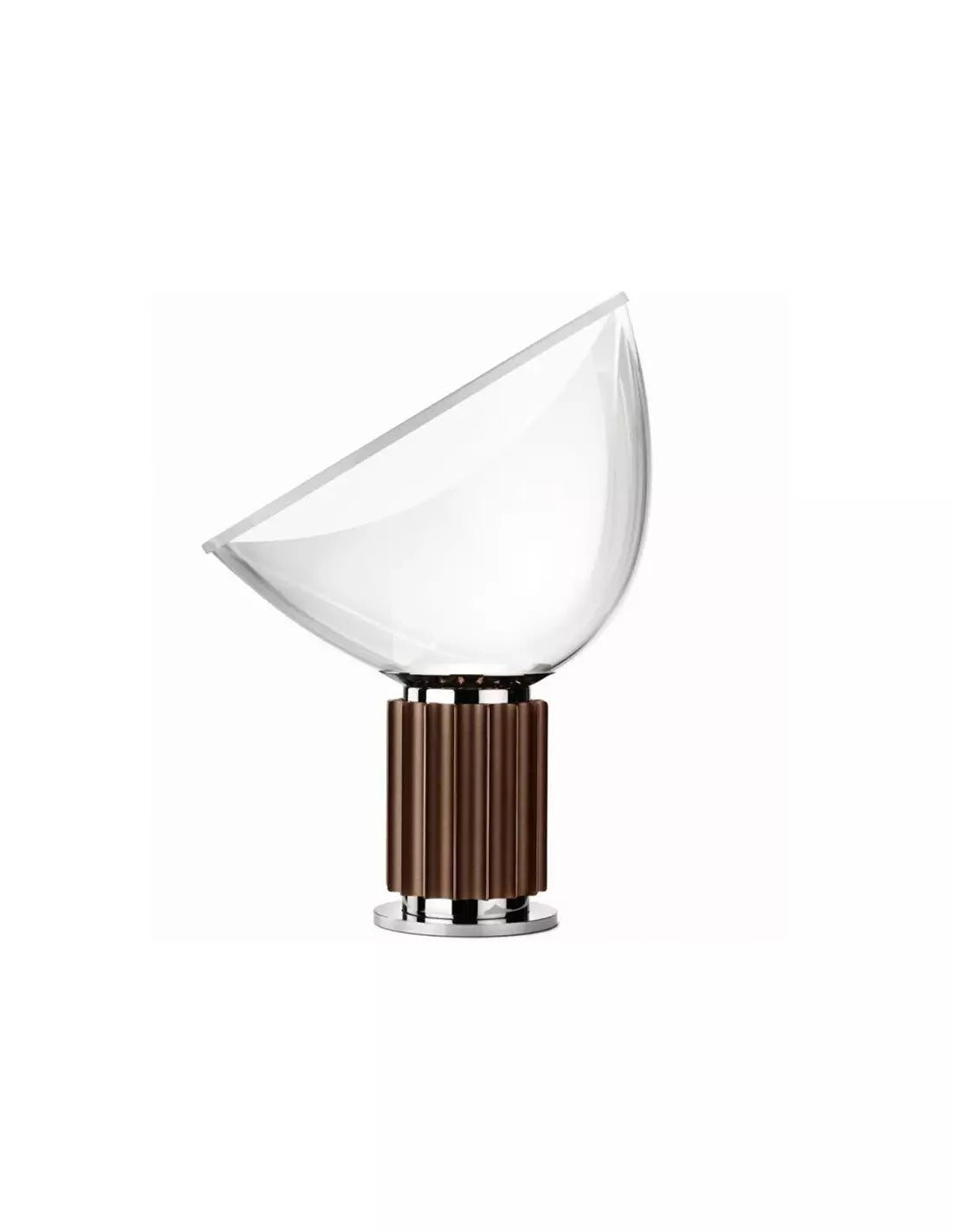 Skulpturales Tischlampendesign aus Metall