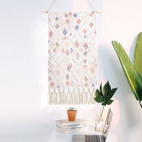 Handgefertigter Boho-Wandteppich