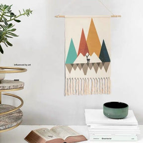 Handgefertigter Boho-Wandteppich