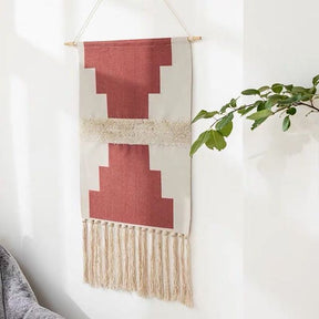 Handgefertigter Boho-Wandteppich
