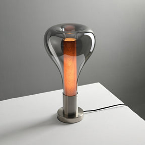 Lampe de table en lave ornée pour des accents modernes