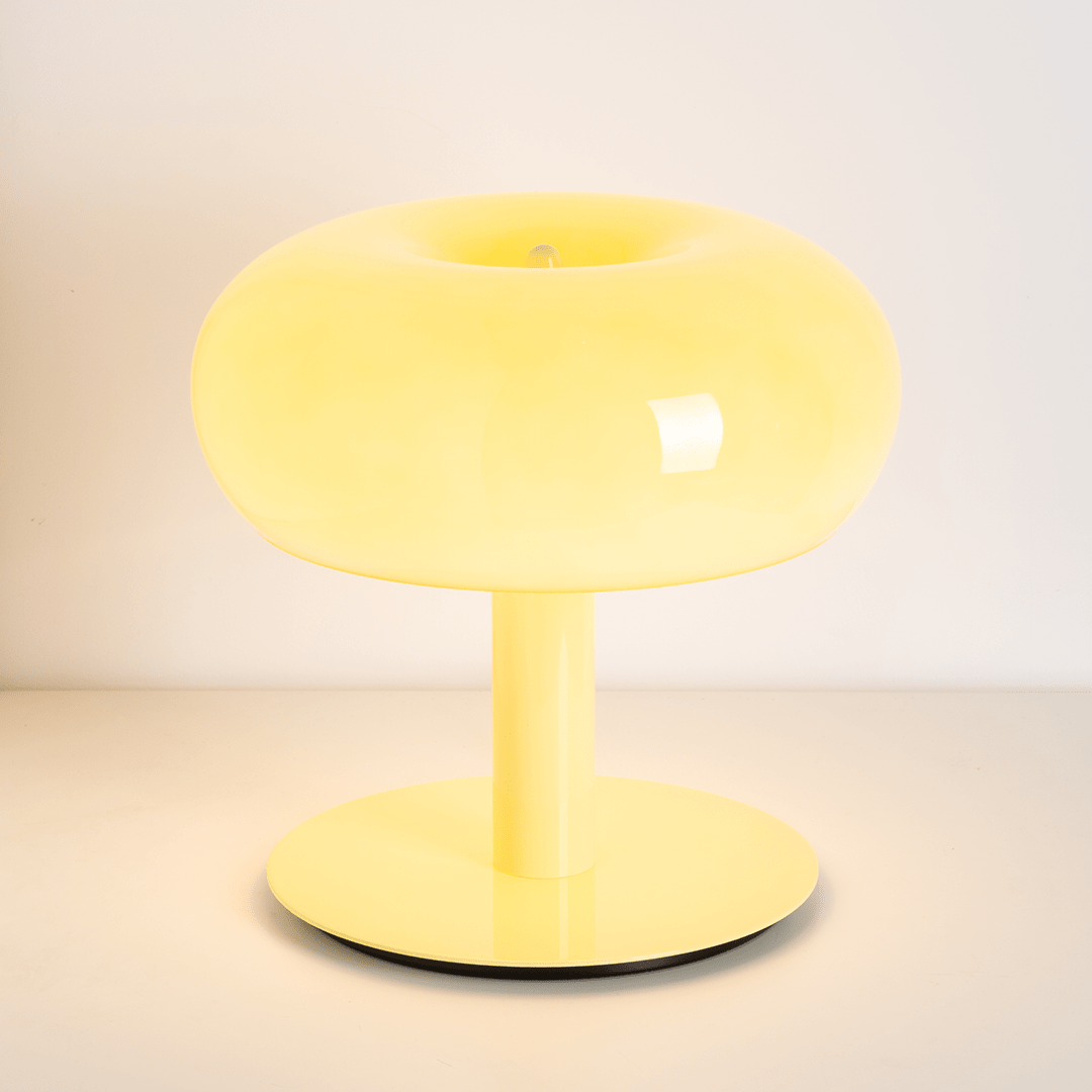 Bauhaus-Tischleuchte aus Glas