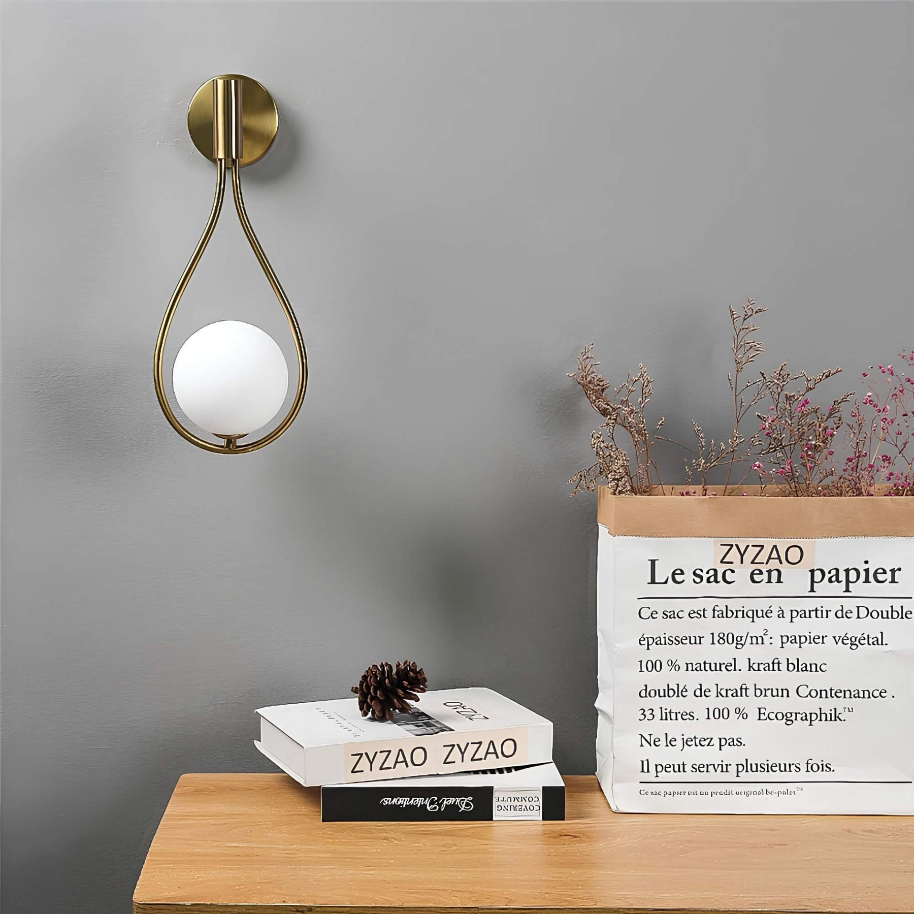 ZenithGlas wandlamp voor een stijlvolle sfeer